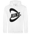 Men`s hoodie I like White фото