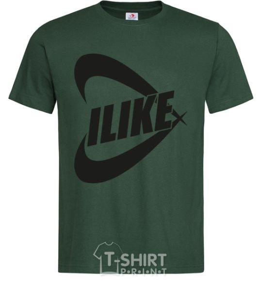 Men's T-Shirt I like bottle-green фото