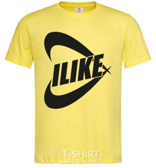 Men's T-Shirt I like cornsilk фото