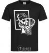 Men's T-Shirt Basketball hoop and ball black фото