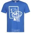 Men's T-Shirt Basketball hoop and ball royal-blue фото