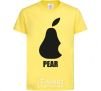 Kids T-shirt Pear cornsilk фото