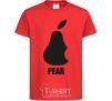 Kids T-shirt Pear red фото