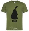 Мужская футболка Pear Оливковый фото