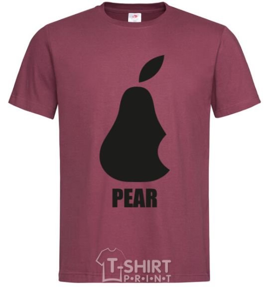 Men's T-Shirt Pear burgundy фото
