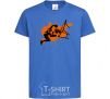 Kids T-shirt Basketball player splash royal-blue фото