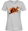 Women's T-shirt Basketball player splash grey фото