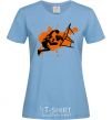 Women's T-shirt Basketball player splash sky-blue фото