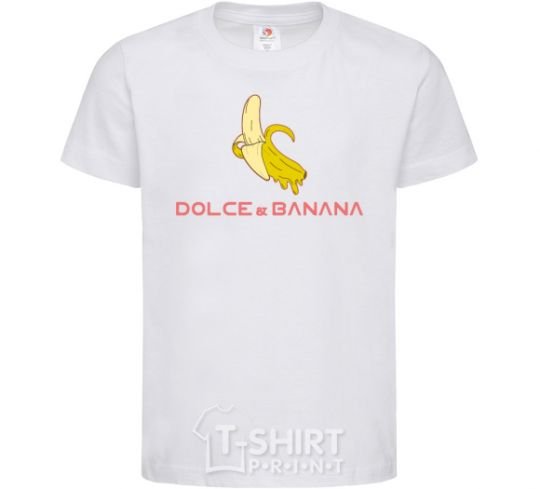 Kids T-shirt Dolce banana White фото