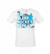 Men's T-Shirt Eat sleep hockey repeat White фото