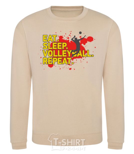 Sweatshirt Eat sleep volleyball repeat sand фото