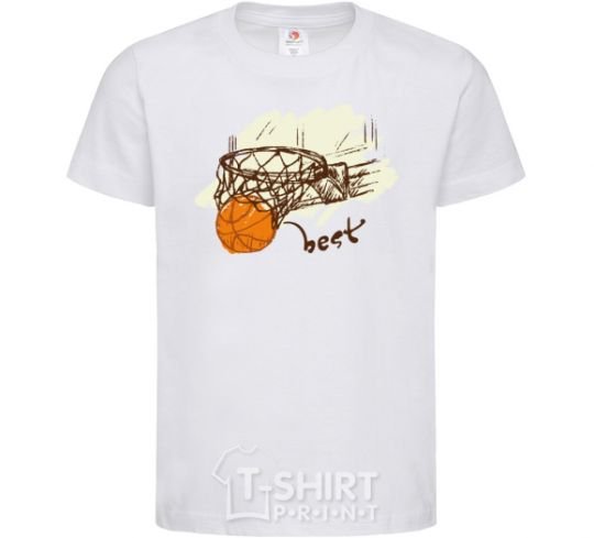 Kids T-shirt Basketball best White фото