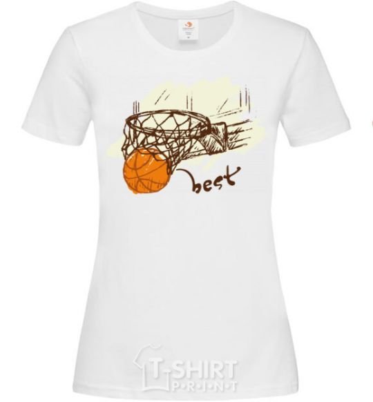 Women's T-shirt Basketball best White фото