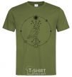 Men's T-Shirt Owl geometry millennial-khaki фото