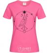 Women's T-shirt Owl geometry heliconia фото