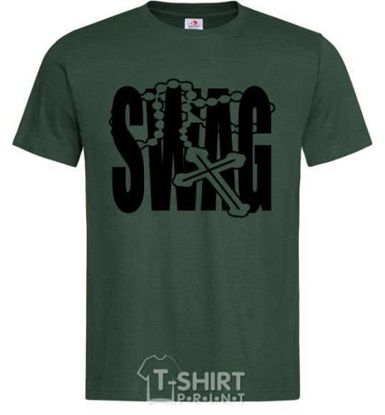 Мужская футболка Swag style Темно-зеленый фото