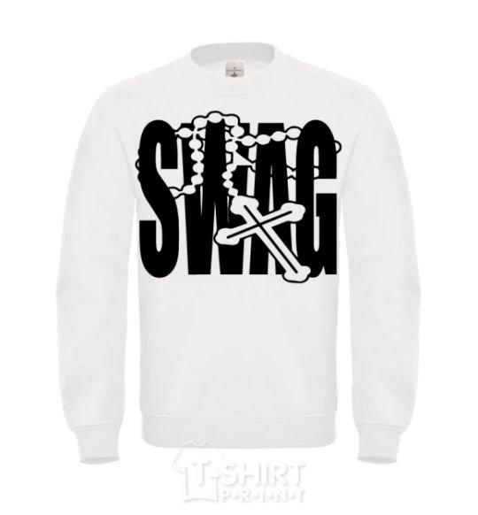 Sweatshirt Swag style White фото