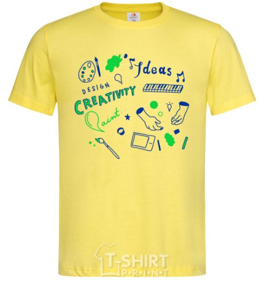 Men's T-Shirt Ideas design crestivity cornsilk фото