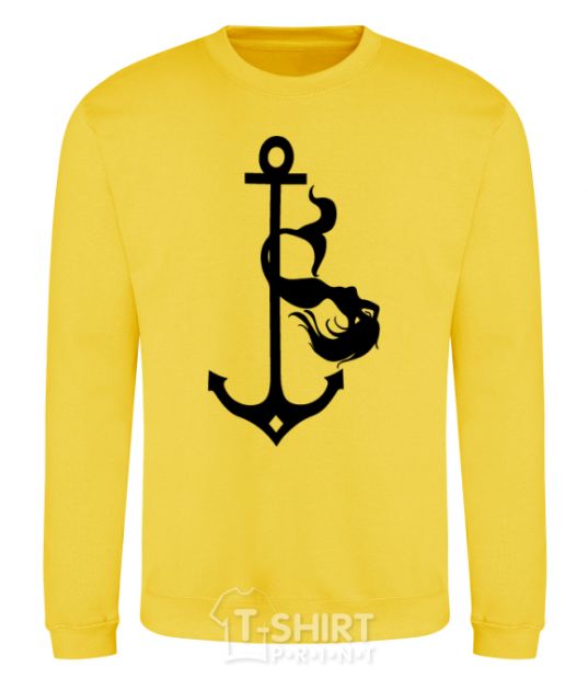 Sweatshirt Русалка pole dance yellow фото