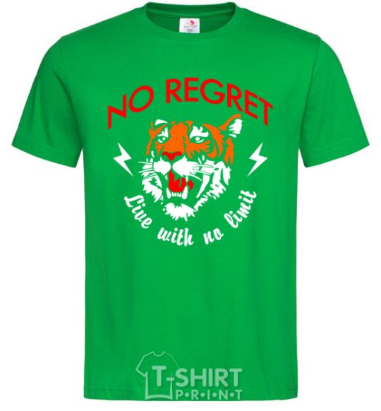 Men's T-Shirt No regret live with no limit kelly-green фото