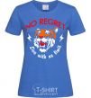 Women's T-shirt No regret live with no limit royal-blue фото