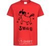 Kids T-shirt Swag unicorn red фото