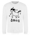 Sweatshirt Swag unicorn White фото