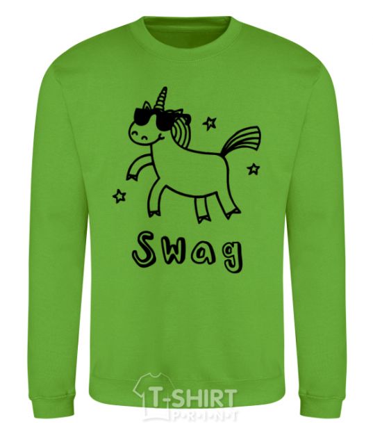 Sweatshirt Swag unicorn orchid-green фото