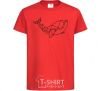 Kids T-shirt Keith Geometry red фото