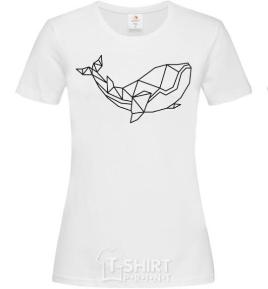 Women's T-shirt Keith Geometry White фото