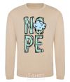 Sweatshirt Nope cloud sand фото