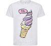 Kids T-shirt Like icecream White фото