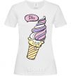 Women's T-shirt Like icecream White фото