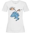 Women's T-shirt Sunset mountain White фото