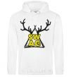 Men`s hoodie Swag horns White фото