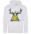 Men`s hoodie Swag horns sport-grey фото