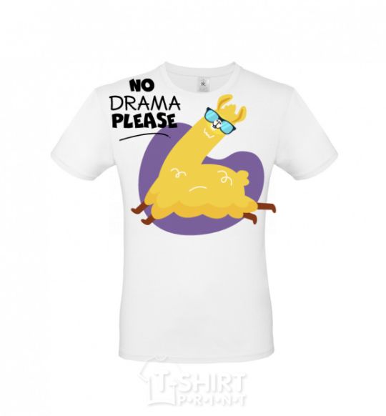 Men's T-Shirt No drama please White фото