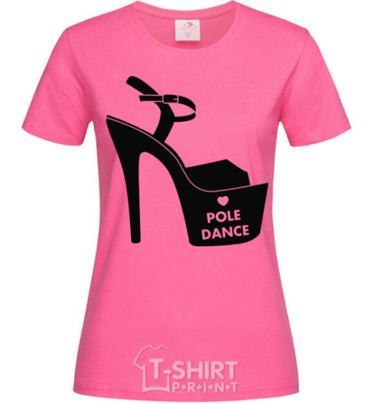 Women's T-shirt Pole dance shoes heliconia фото