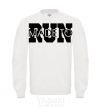 Sweatshirt Made to run text White фото