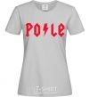 Women's T-shirt Po-le grey фото