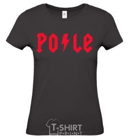 Women's T-shirt Po-le black фото