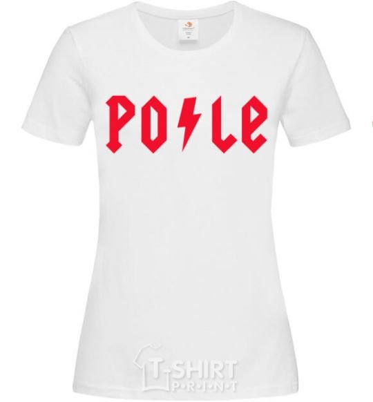 Women's T-shirt Po-le White фото