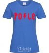 Women's T-shirt Po-le royal-blue фото