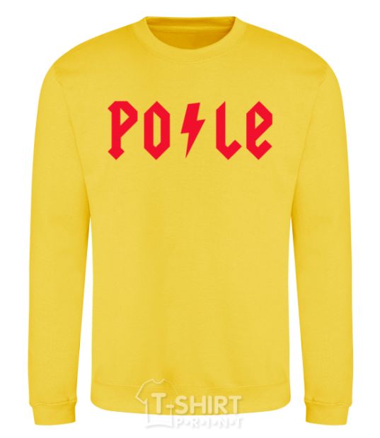 Sweatshirt Po-le yellow фото