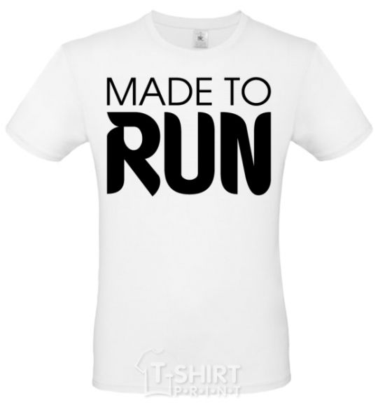 Men's T-Shirt Made to run White фото