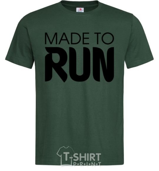 Men's T-Shirt Made to run bottle-green фото