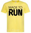 Men's T-Shirt Made to run cornsilk фото