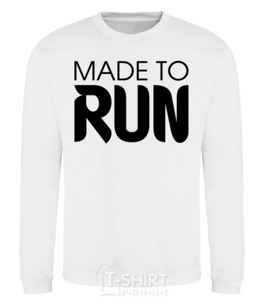 Sweatshirt Made to run White фото