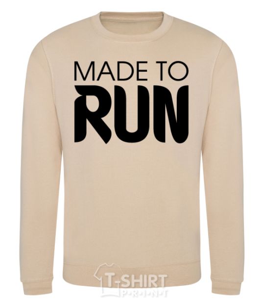 Sweatshirt Made to run sand фото