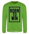 Sweatshirt Born to win orchid-green фото